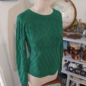 Anthropologie Green Sweater
